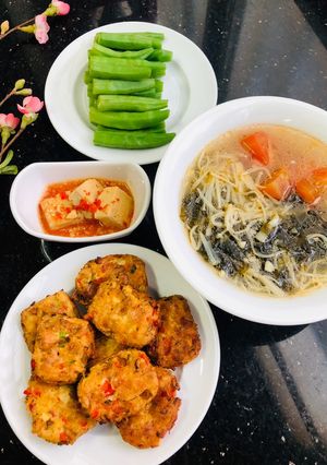Hình của món Mâm cơm chay.