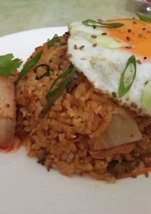 Hình của món Cơm rang kimchi.