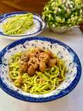 Mie Ayam Hijau (Daun Katuk)