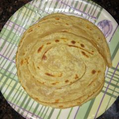 Wheat flour laccha paratha A picture of Wheat flour laccha paratha.