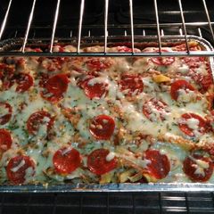 A picture of Shredded Chicken w/Pepperoni Pasta Bake.
