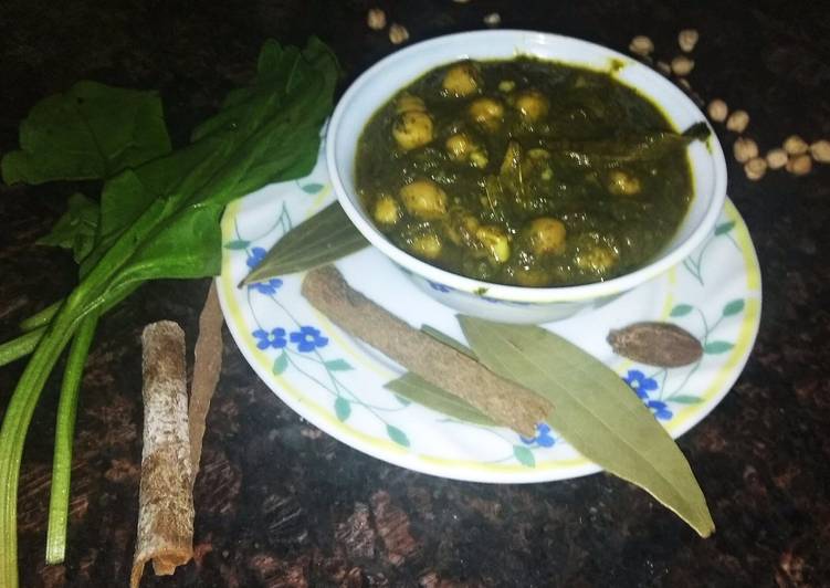 Recipe of Homemade Palak chole