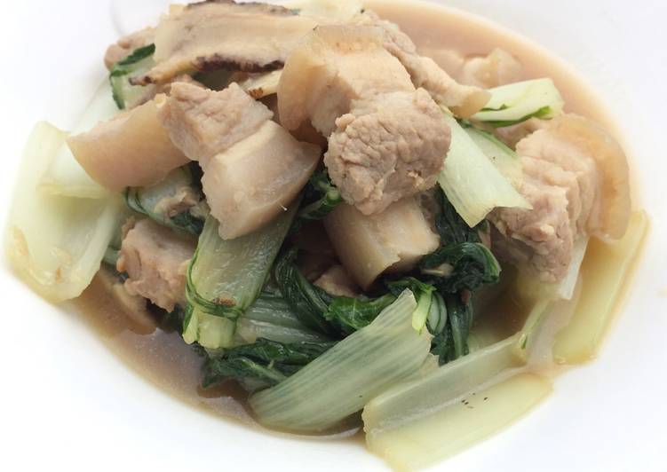 Simple Way to Make Award-winning Bak Choy With Pork Belly In Dang Gui Sauces