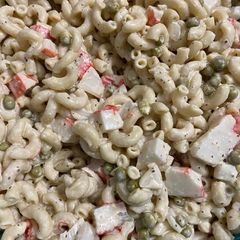 A picture of Macaroni crab salad.