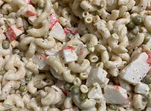 A picture of Macaroni crab salad.