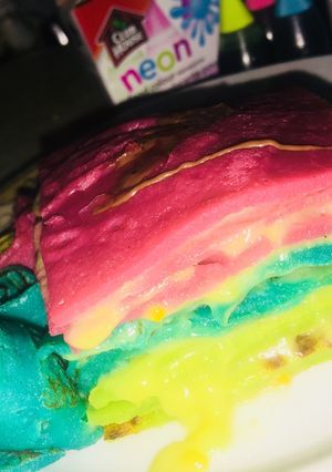 صورة لوصفة 🌈 كيكه الكريب على طريقتي