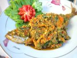 Ikan Asin peda sambal ijo