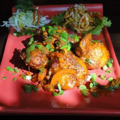 A picture of Honey Chilli Mushrooms.