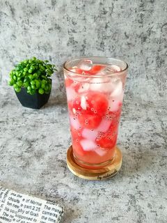 Foto resep Es Semangka Merah Putih