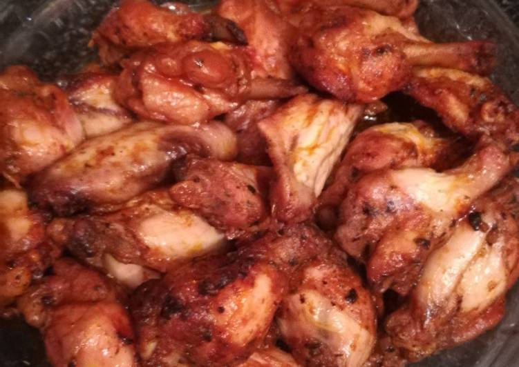 Alitas al ajo y limón al horno