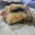 Lasaña de champiñones y espinacas