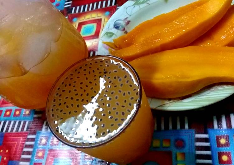 Easiest Way to Prepare Favorite Mango Chia Seed Drink