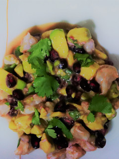 Foto principal de Tartar de langostinos con aguacate y granada