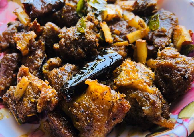 Recipe of Homemade Kerala style Beef sukka Restaurant style