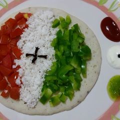 A picture of Tricolour uttapam.
