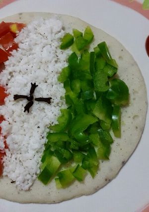 A picture of Tricolour uttapam.