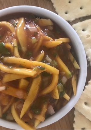 Una foto de Ceviche de mango