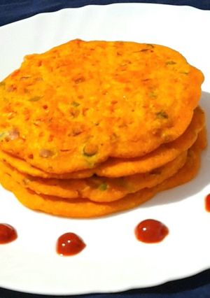 A picture of Multi Flour Veggie Pancake.
