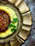 Pan-Seared Burger Patty & Mashed Potatoes