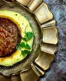 Bò Viên Áp Chảo - Khoai Tây Nghiền / Burger Patty & Mashed Potato