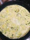 Zucchini in creamy lemon butter sauce