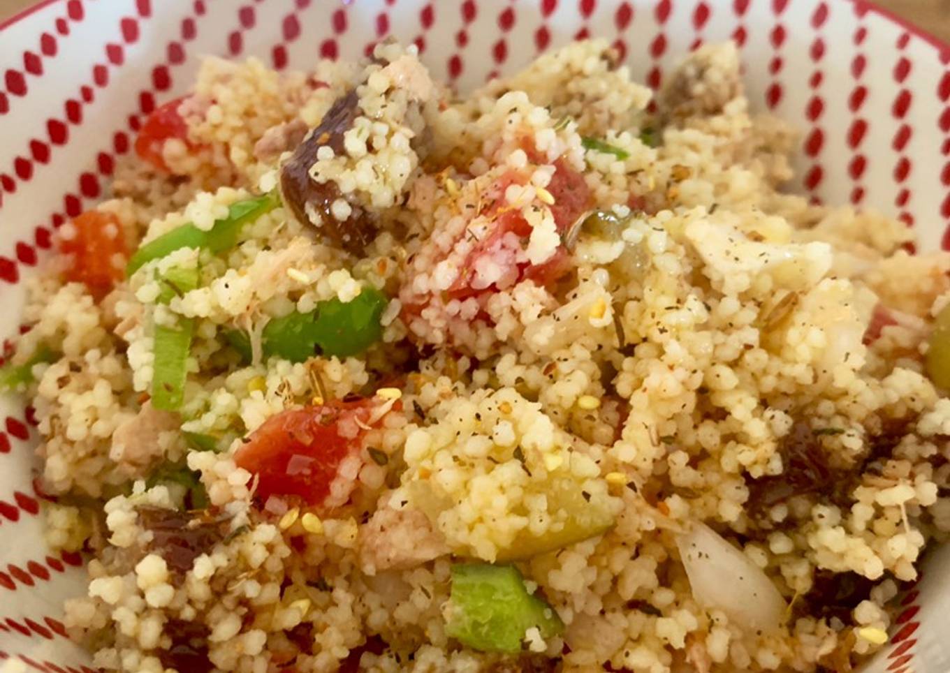 Taboulé con dátiles y especias marroquíes
