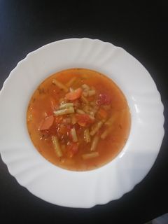 O poză a rețetei Ciorbă de fasole verde.