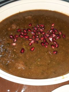 عکسی از دستور آش انار برای شب یلدا