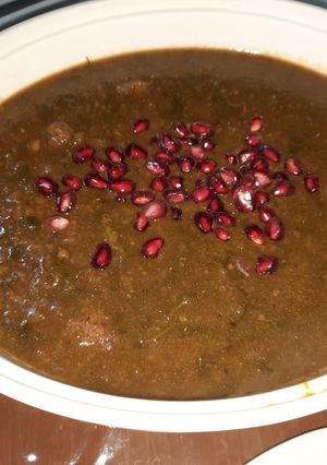 عکسی از دستور آش انار برای شب یلدا