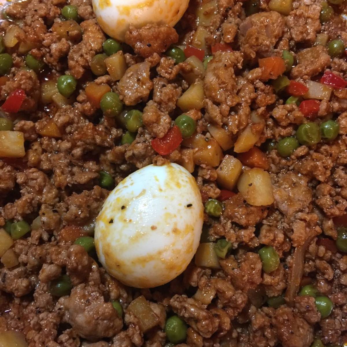 Pork Giniling With Green Peas Recipe