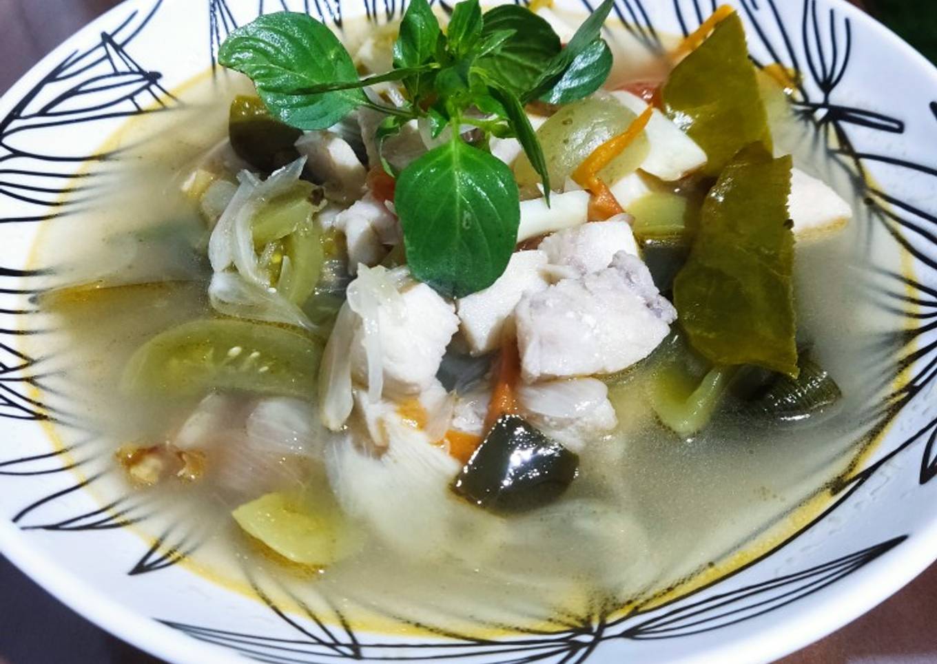7. Sop ikan kakap, untuk semua anggota keluarga