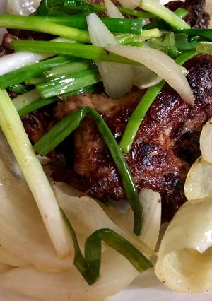 Hình của món Chuột chiên ngũ vị.