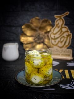 صورة لوصفة جبن الكرات بحبة البركة