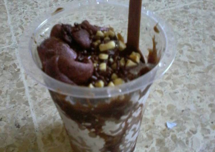 Bagaimana Membuat Es Kepal Milo KW, Enak Banget