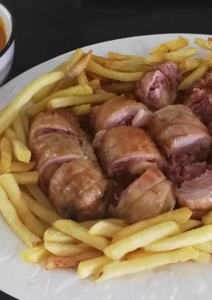 Una foto de Muslitos de pollo rellenos