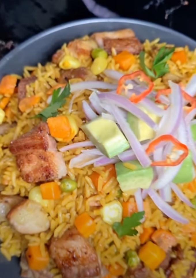 Una foto de Arroz con chancho
