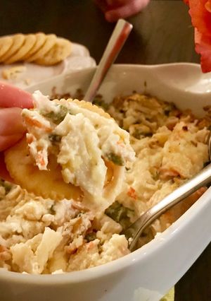 A picture of Hot Krab & Asparagus Dip.