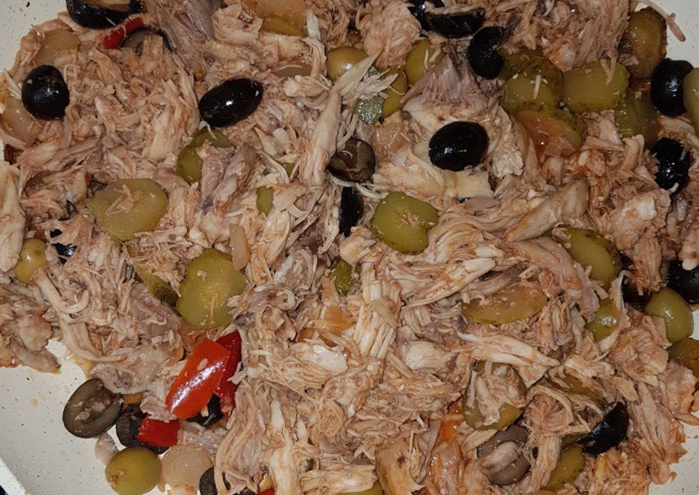 Salteado de pollo π