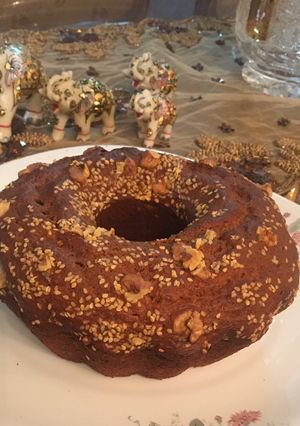 عکسی از دستور كيك خرما رژيمی