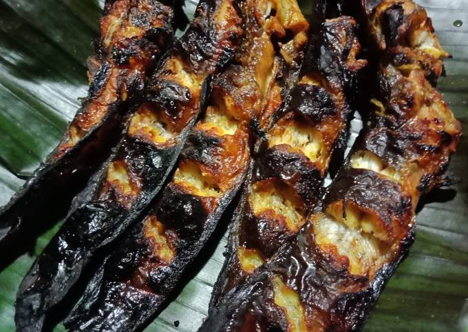 Lele bakar asap bumbu kampung