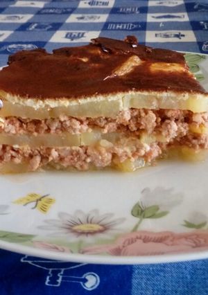Foto di Mussaka patate e carne trita