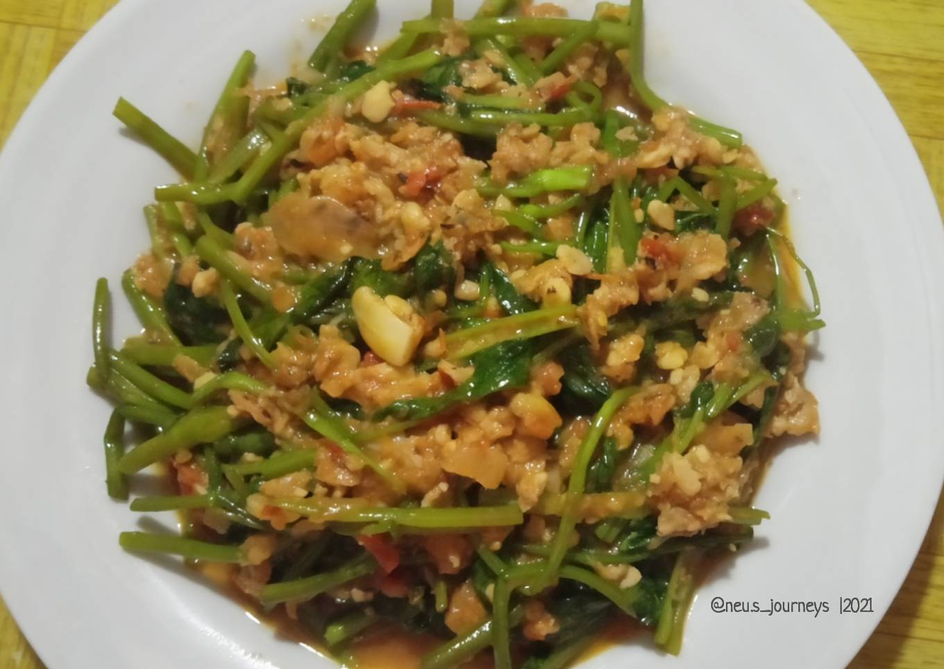 Kangkung sambal tempe
