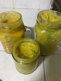 Salsa de mango con habanero y aguacate