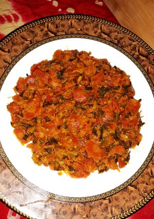 A picture of Gajjar methi ka salan.