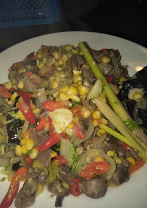 Foto resep Tumis pedas rempela sawi jagung