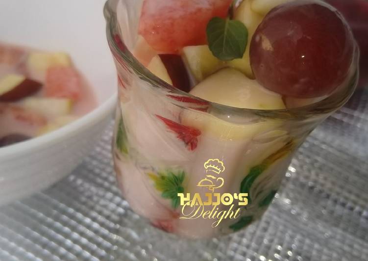 Recipe of Appetizing Creamy fruit salad