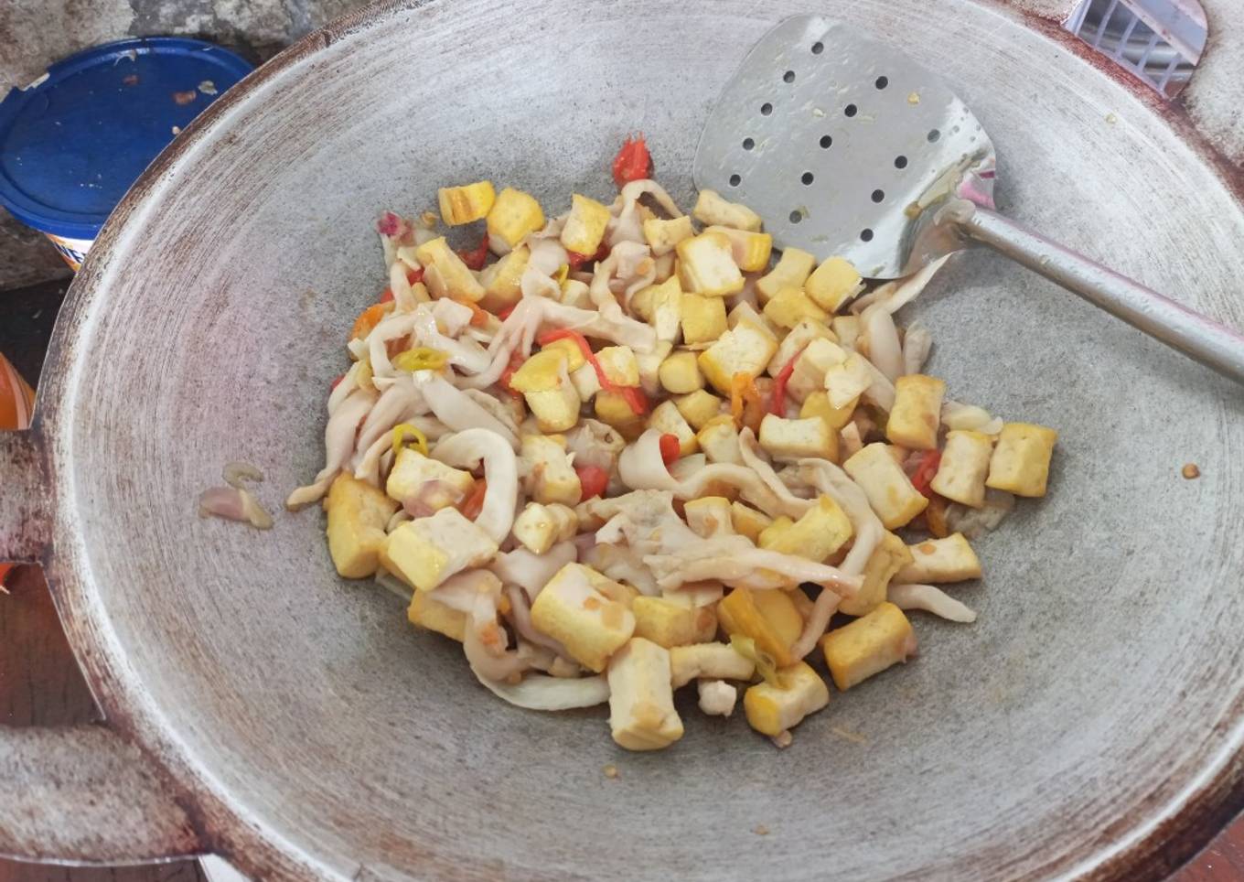 Tumis Tahu jamur