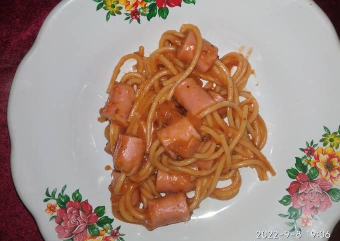 Resep Spaghetti Sosis Oleh Netty Cookpad