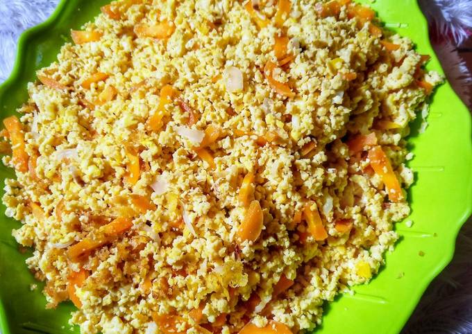 Orek tahu telur wortel