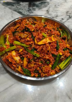 Foto resep Nasi goreng merah